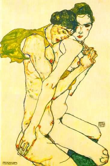 Egon Schiele Lovers